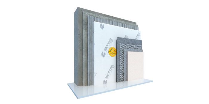 防火的無(wú)機(jī)纖維真空保溫板外保溫系統(tǒng)